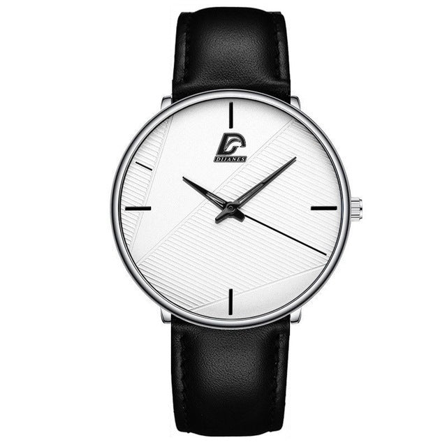 Simple Men's Leather Business Quartz Watch