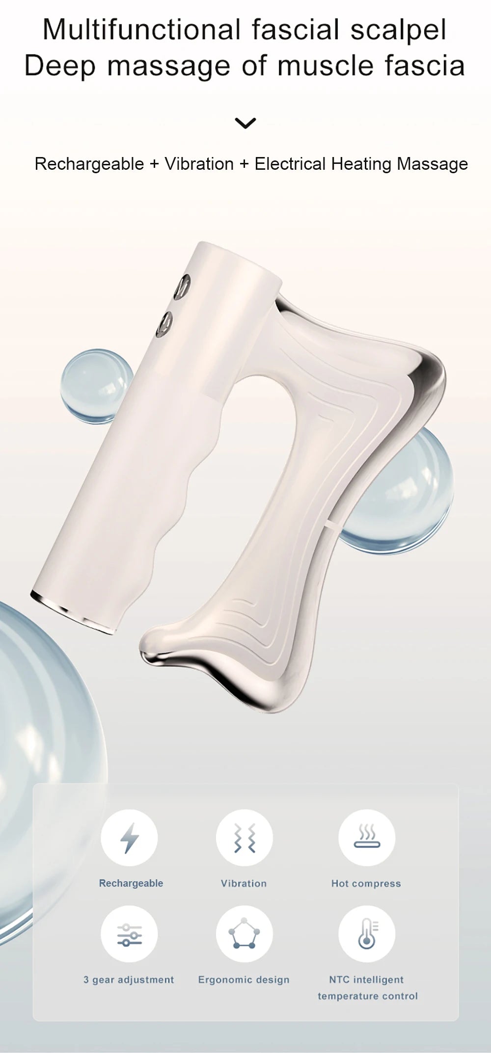 ThermoVibe Heated Deep Tissue Massage Blade