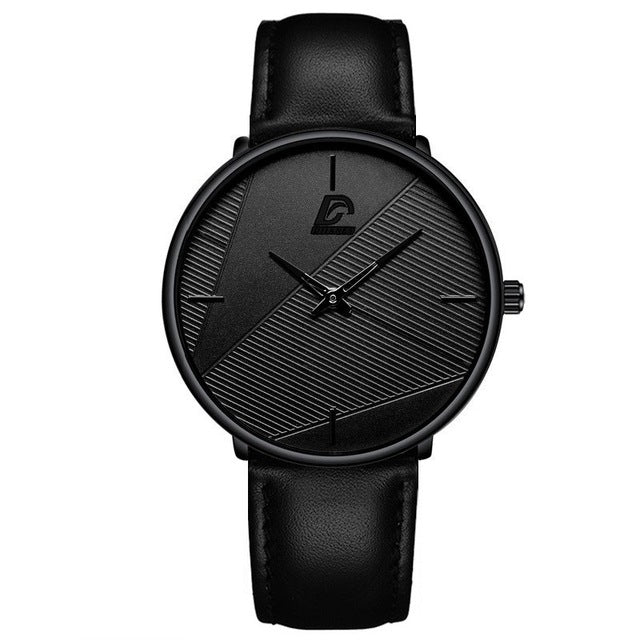 Simple Men's Leather Business Quartz Watch