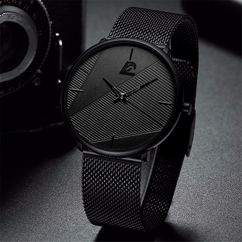 Simple Men's Leather Business Quartz Watch