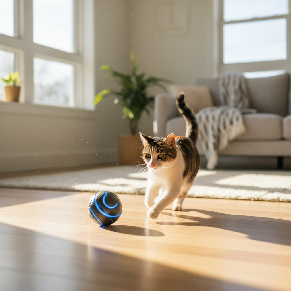 Smart Rolling Pet Ball lifestyle photo